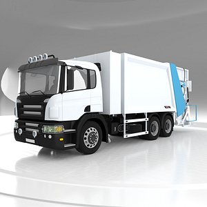 3D Container Washing Garbage Truck