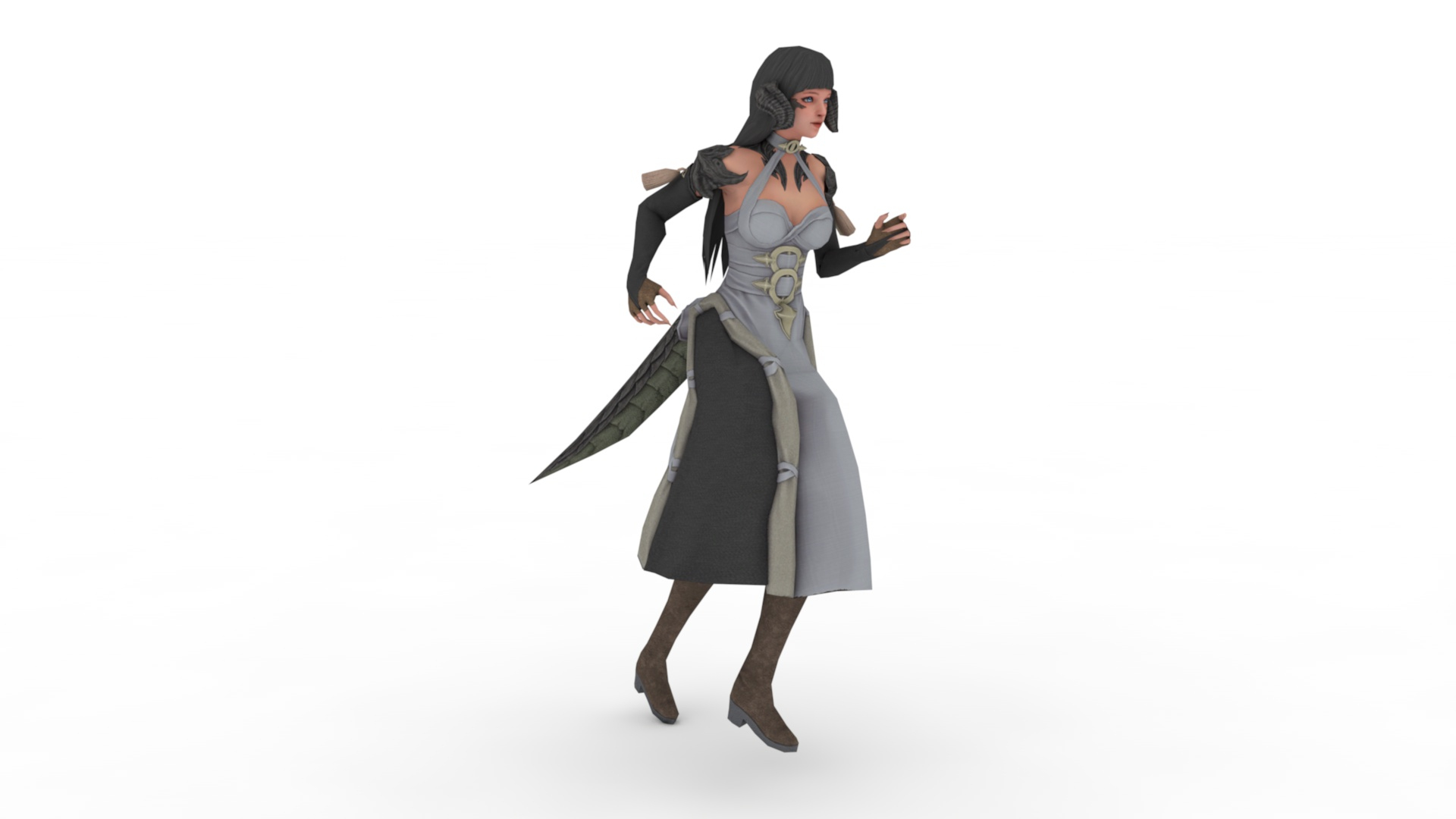 Elf Girl - Sorceress 3D model model - TurboSquid 1968785