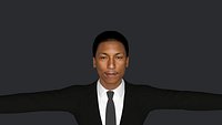 Pharrell Williams  Hyper Realistic Full Body Fully Rigged Character