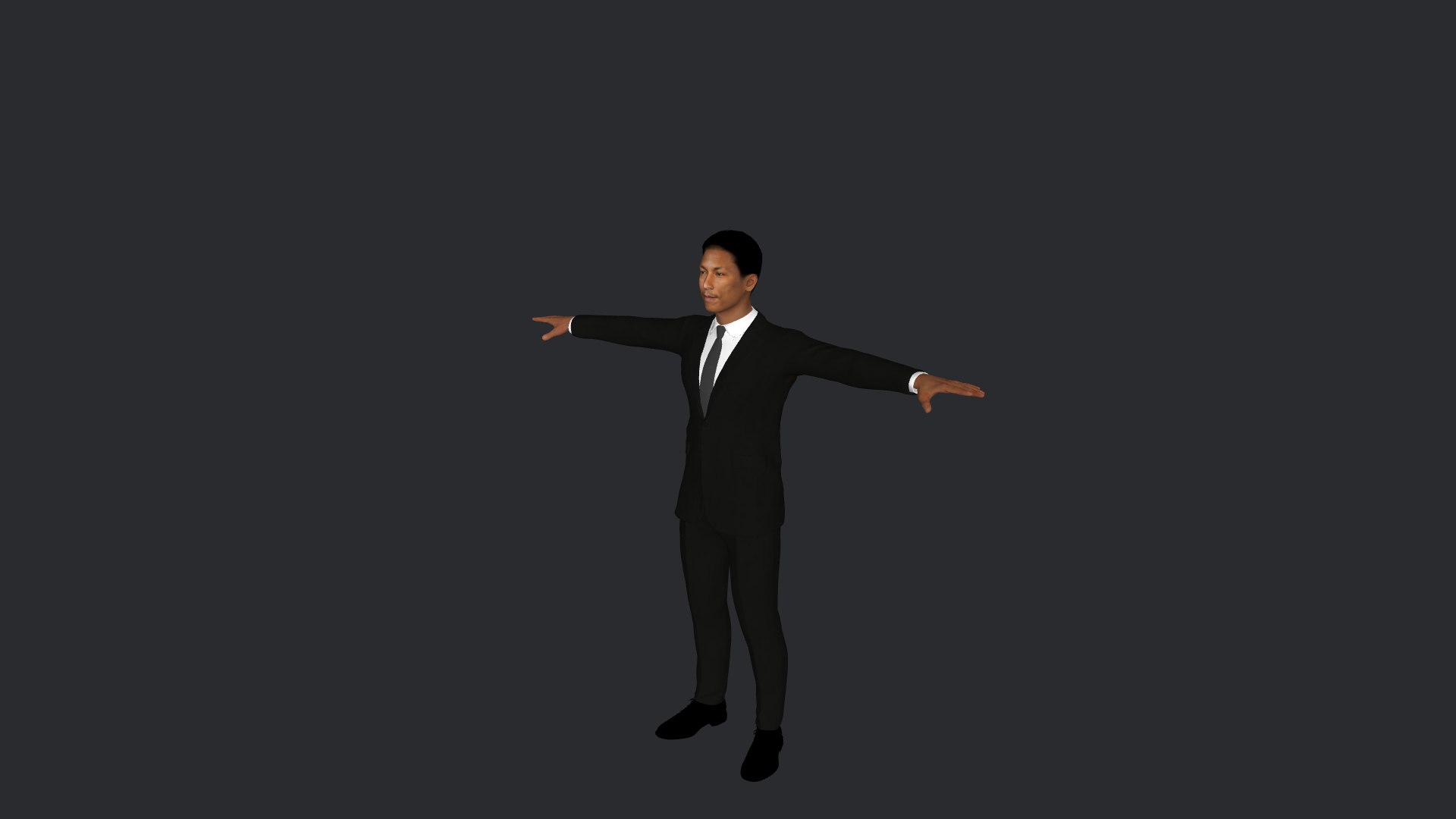 3D Pharrell Williams Hyper Realistic Full Body Fully Rigged 3D ...