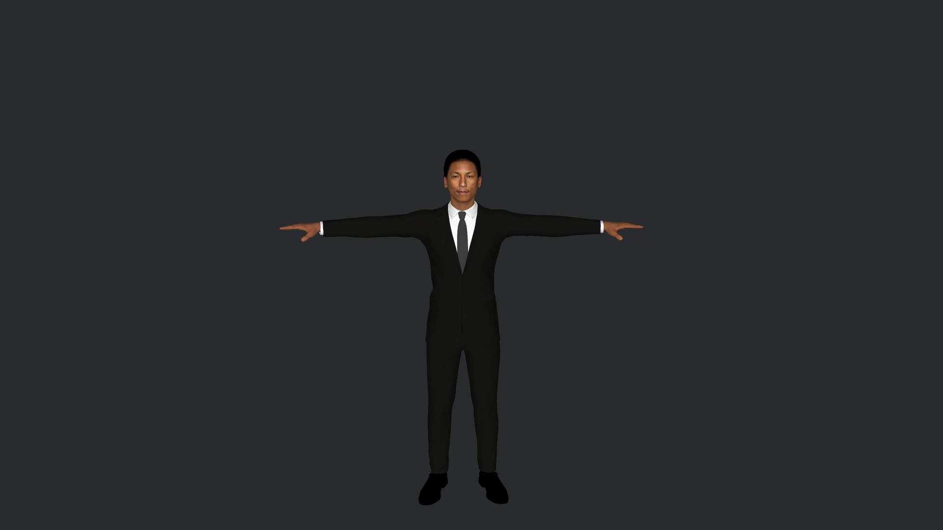 3D Pharrell Williams Hyper Realistic Full Body Fully Rigged 3D ...