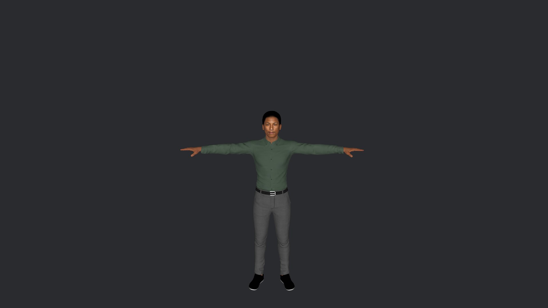 3D Pharrell Williams Hyper Realistic Full Body Fully Rigged 3D ...
