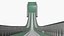 Large Hill Ski Jump Platform with Landing Zone