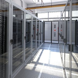 3D model data center
