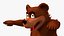 Funny Brown Bear Rigged for Cinema 4D