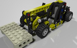 lego mini telehandler set 3d 3ds