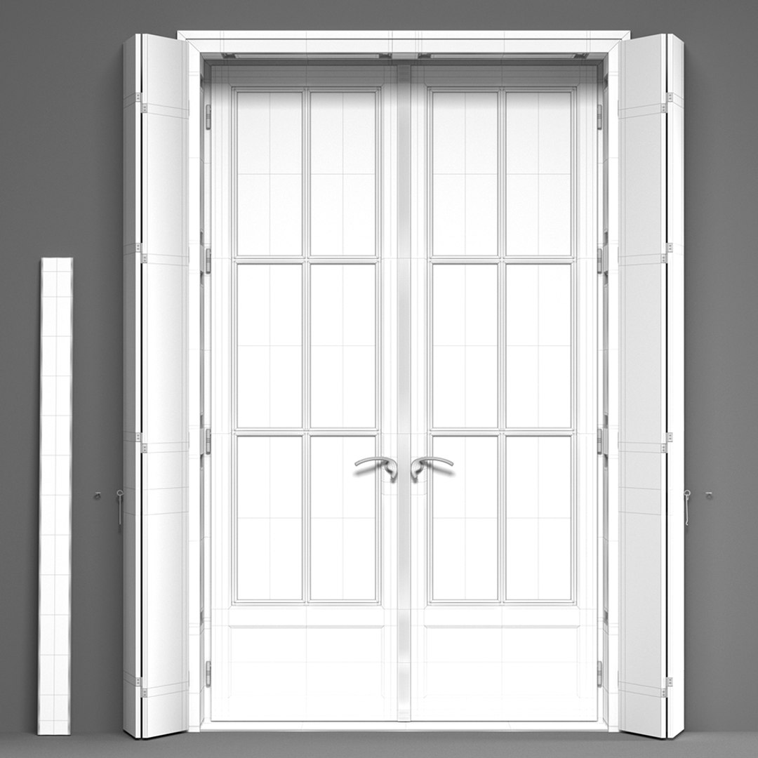 3d-model-double-glass-doors-shutters