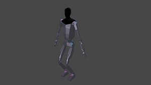 Low Poly Optimus Tesla Robot