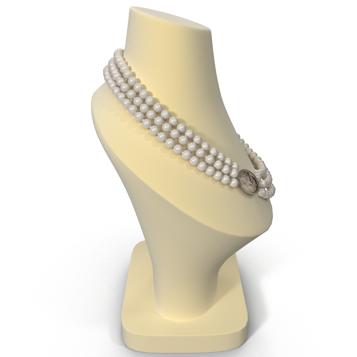 3d jewellery display bust necklace