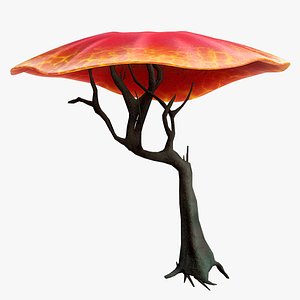 Alien Vegetation - Mushroom Tree 01 PBR 3D model