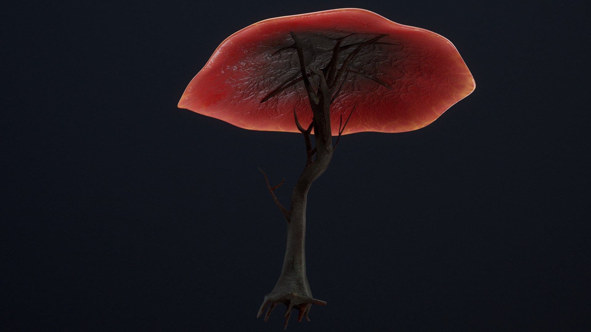 Alien Vegetation - Mushroom Tree 01 PBR 3D Model - TurboSquid 1998068