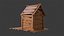 Wooden dog house