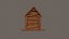 Wooden dog house