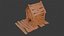 Wooden dog house