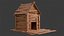 Wooden dog house