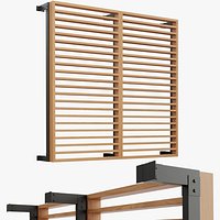 A-010 modular facade horizontal louvers