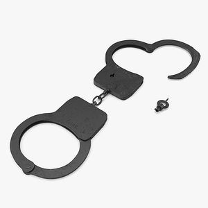 Oxidized Handcuffs with Key