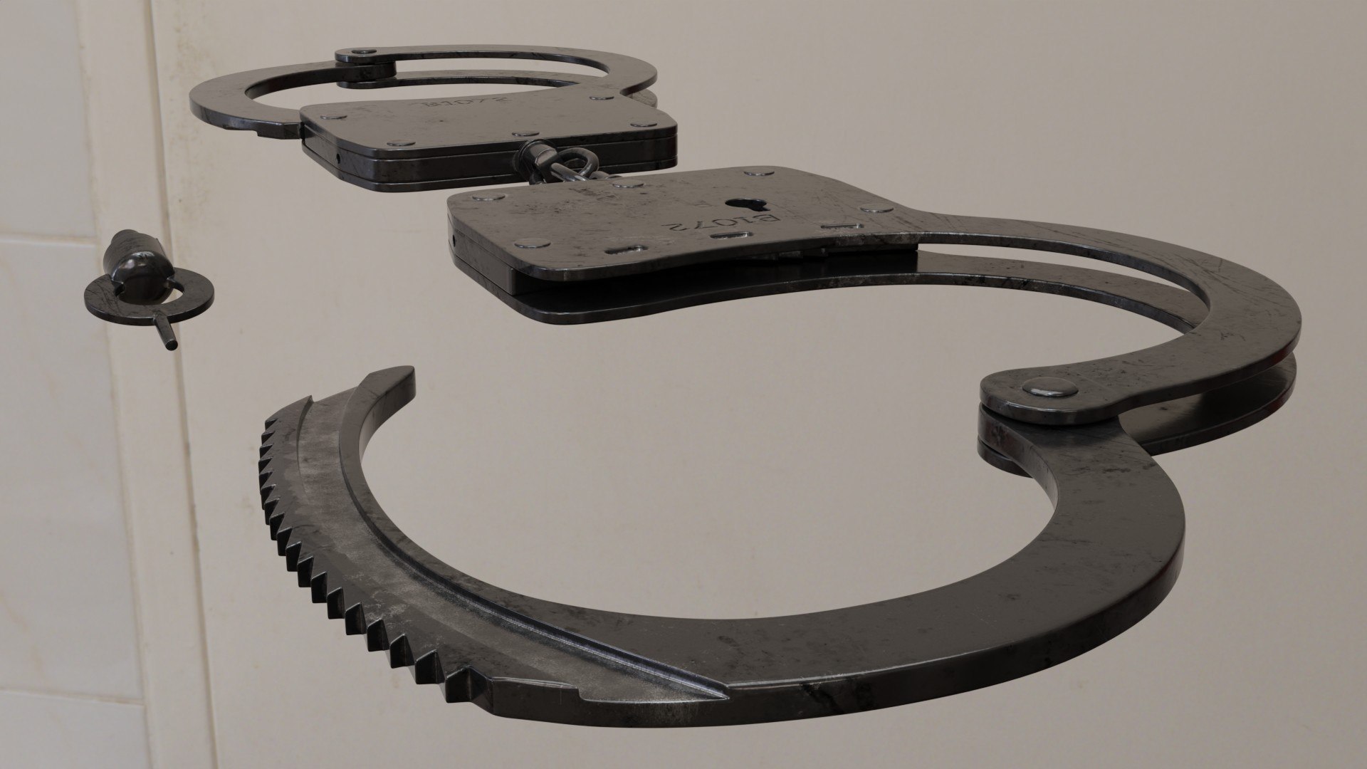 Oxidized Handcuffs with Key 3D model https://p.turbosquid.com/ts-thumb/yQ/5GUdWb/PS/5/jpg/1709300177/1920x1080/fit_q87/c959efc1b86ff32c330811be73d87ed4bff52581/5.jpg