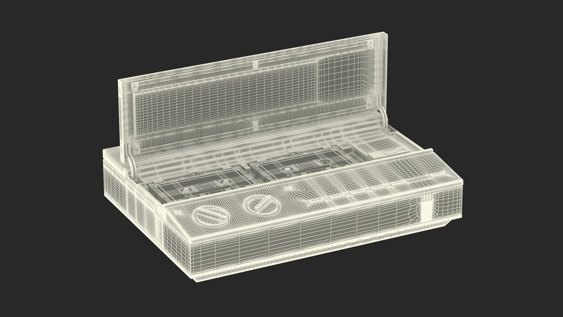 3D Vintage Panasonic Easa Phone Cassette Tape Answering Machine