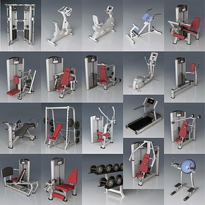 3ds max fitness equipment