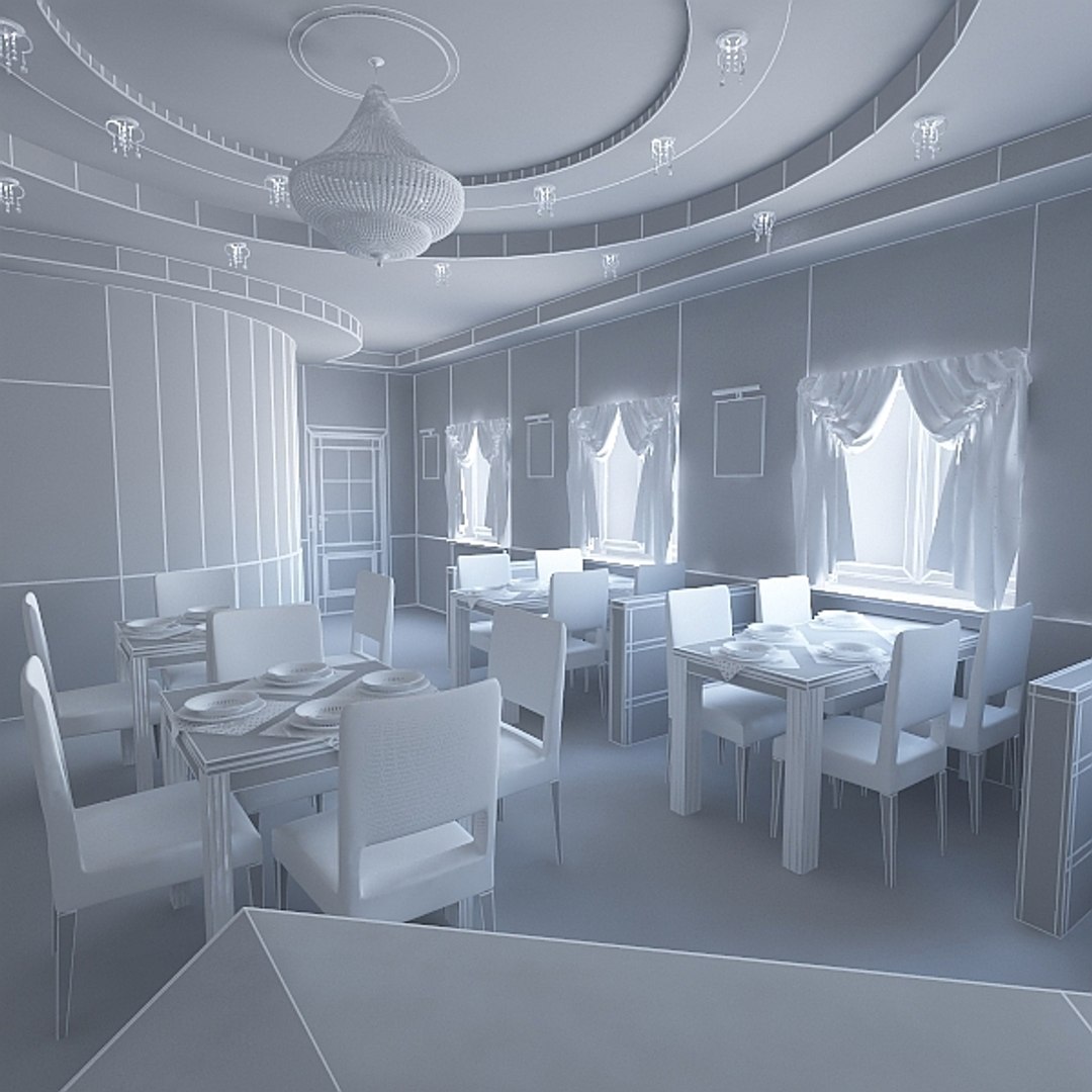 3d Bar Interior