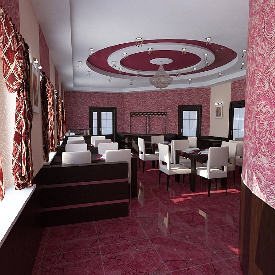 3d Bar Interior