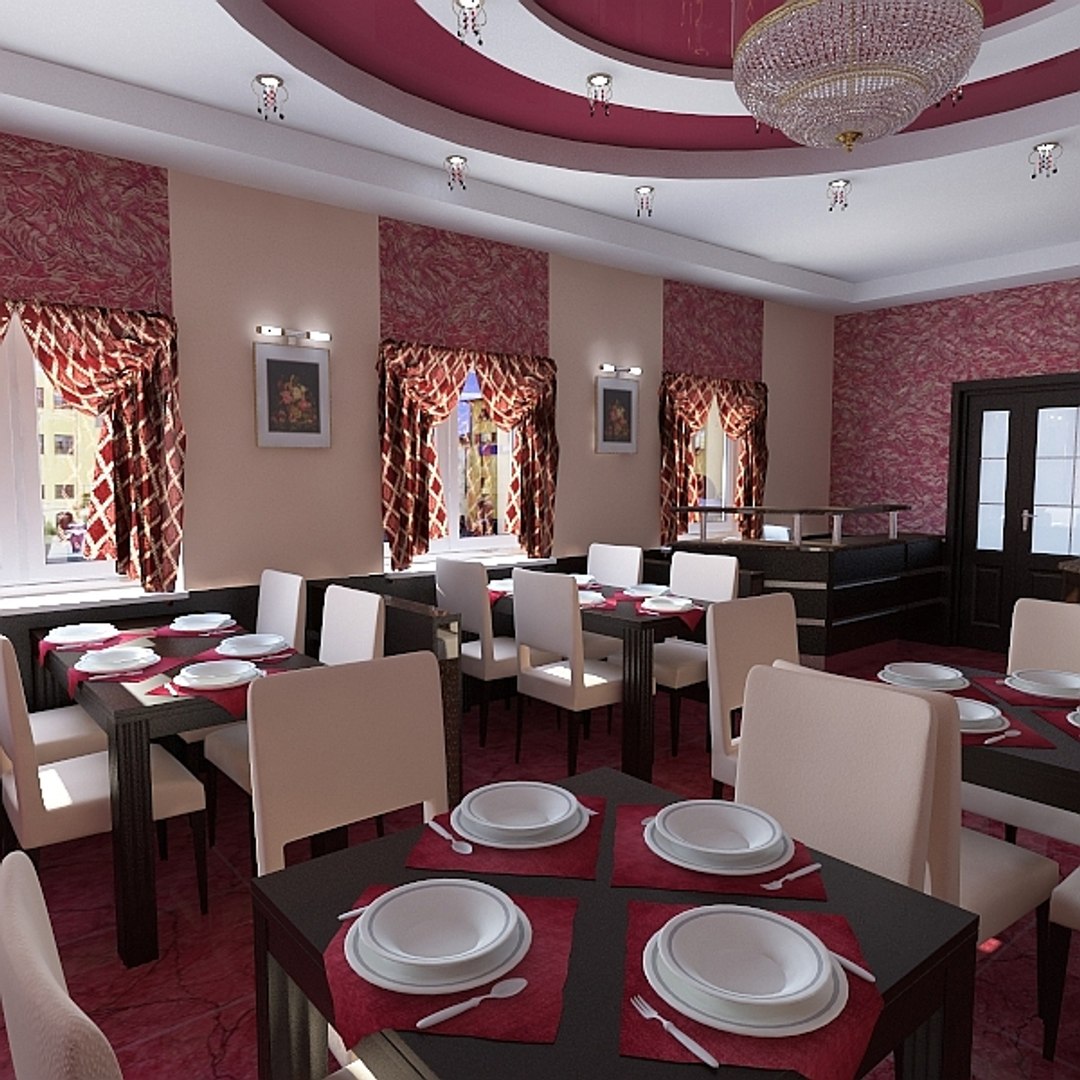 3d Bar Interior