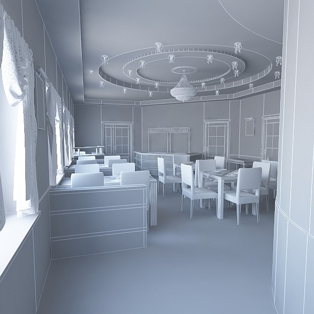 3d Bar Interior