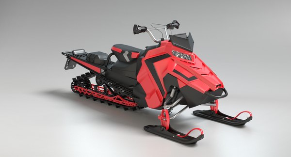 snowmobile snow mobile 3d model