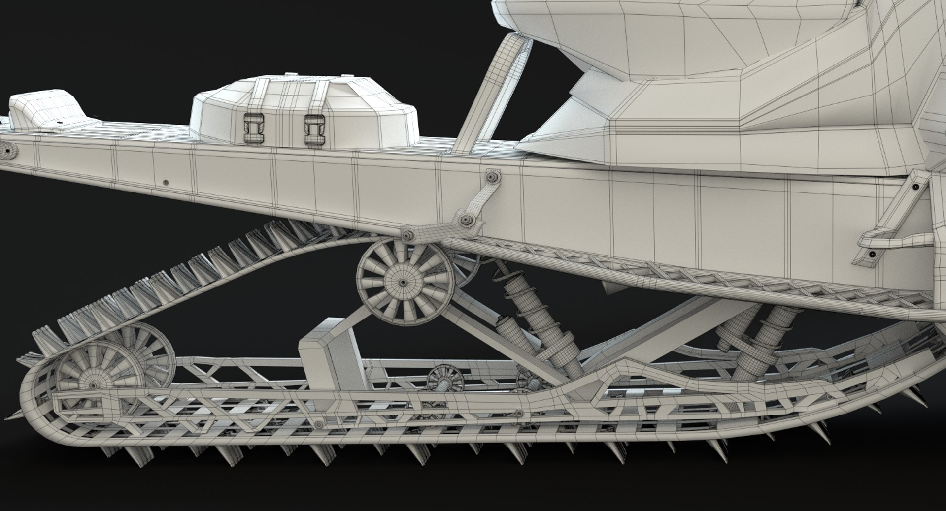 Snowmobile Snow Mobile 3d Model