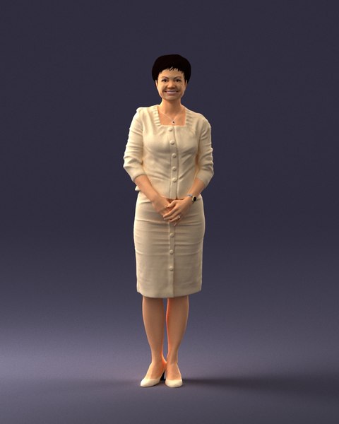 3D scanned human ready model