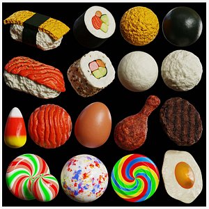Blender Procedural Food Pack 3 3D model