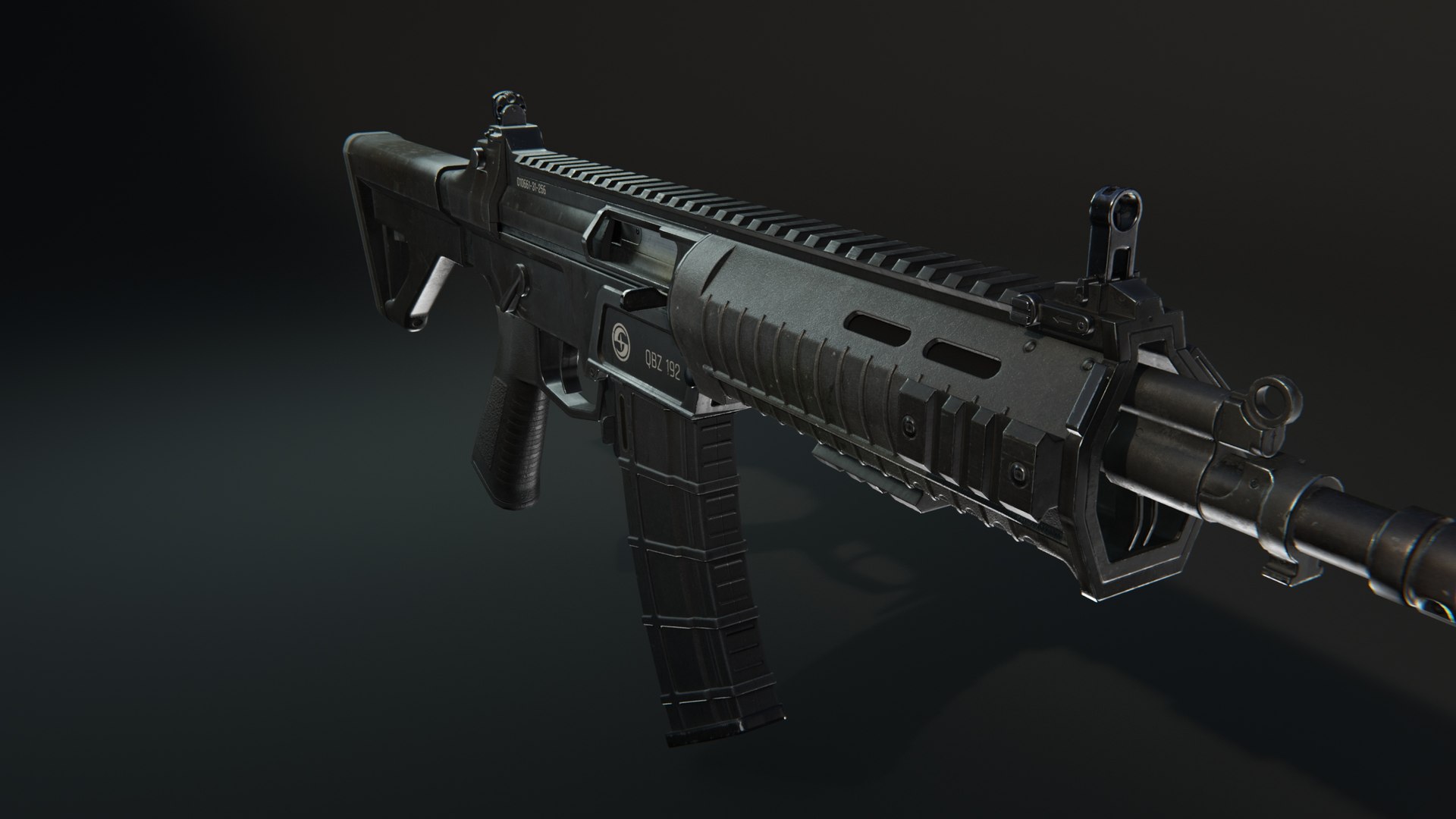 QBZ 192 191 Chinese Assault Rifle Lowpoly 3D Model - TurboSquid 2121195