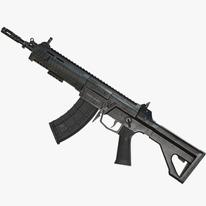QBZ 192 191 Chinese assault rifle lowpoly