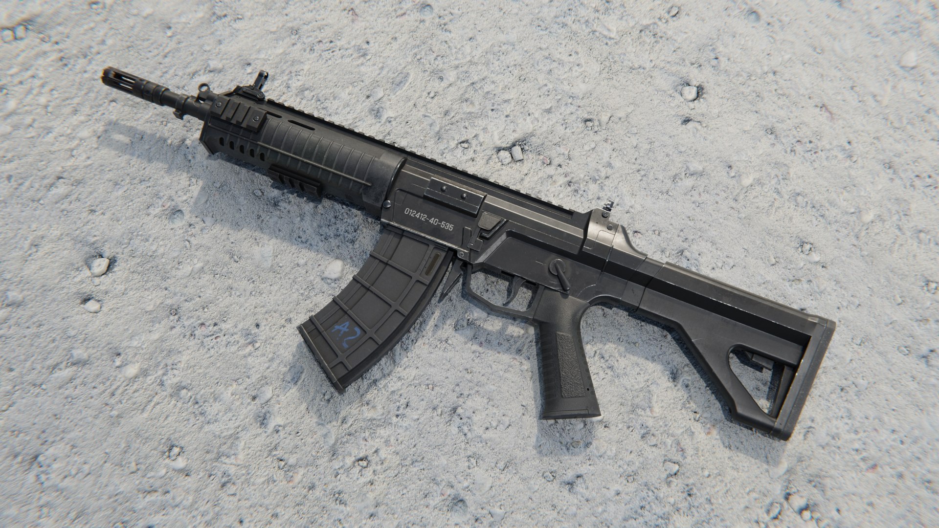 QBZ 192 191 Chinese assault rifle lowpoly 3D model - TurboSquid 2121195