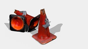 3d model of traffic cone