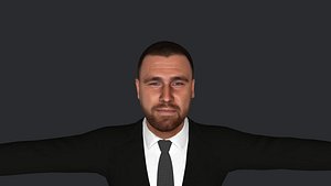 Travis Kelce Hyper Realistic Full Body Fully Rigged 3D Character model