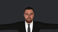 Travis Kelce Hyper Realistic Full Body Fully Rigged 3D Character