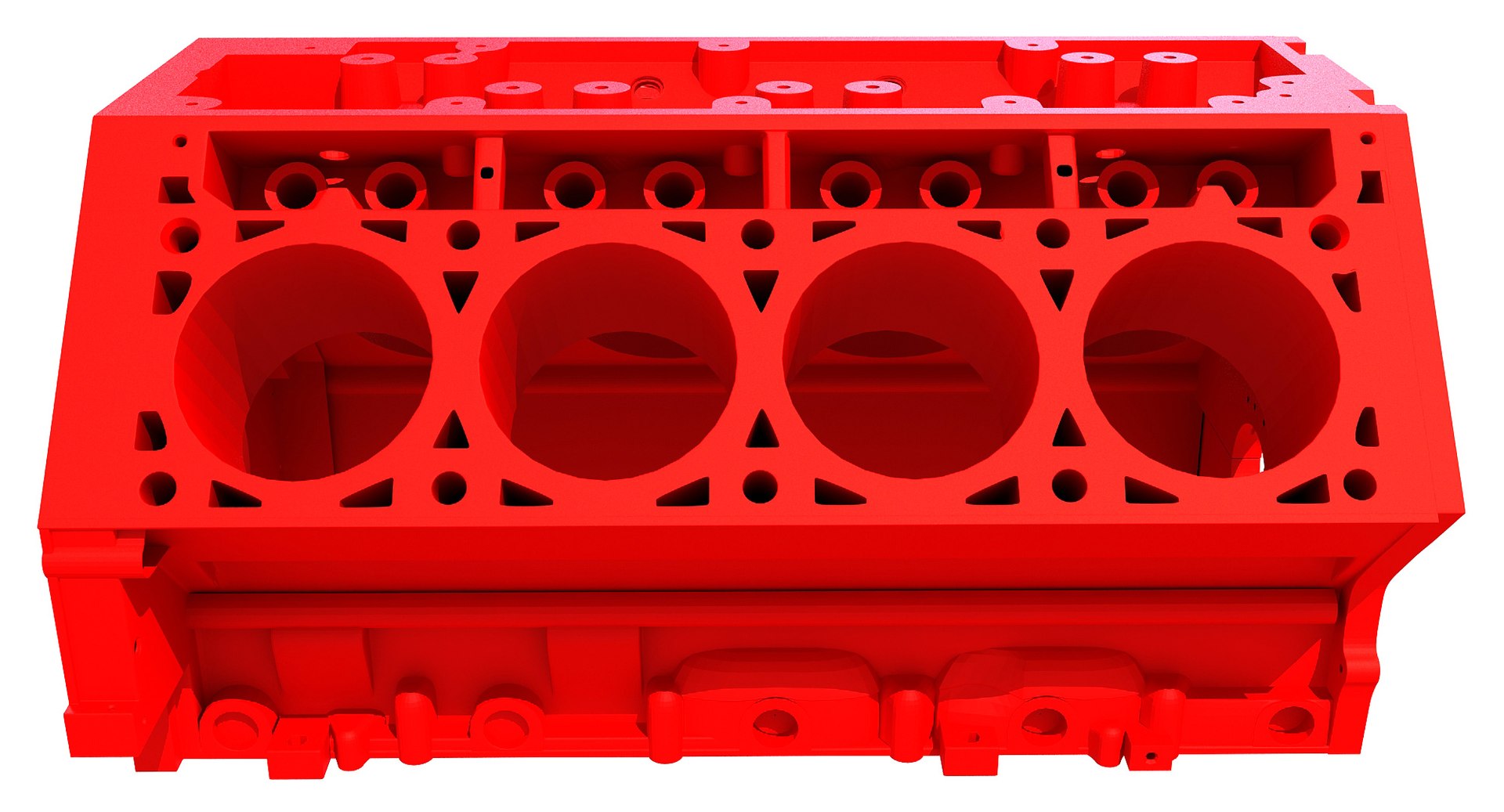 3d Model Print Ready V8 Engine