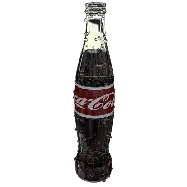 3d coca cola bottle model