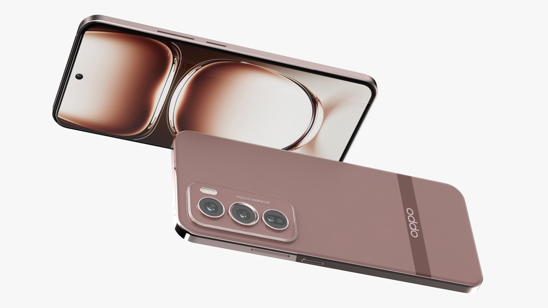 3D OPPO Reno 12 Pro Champagne Gold Model - TurboSquid 2231942