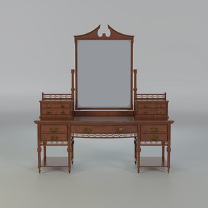 Antique Vanity Table 3D model 3D model