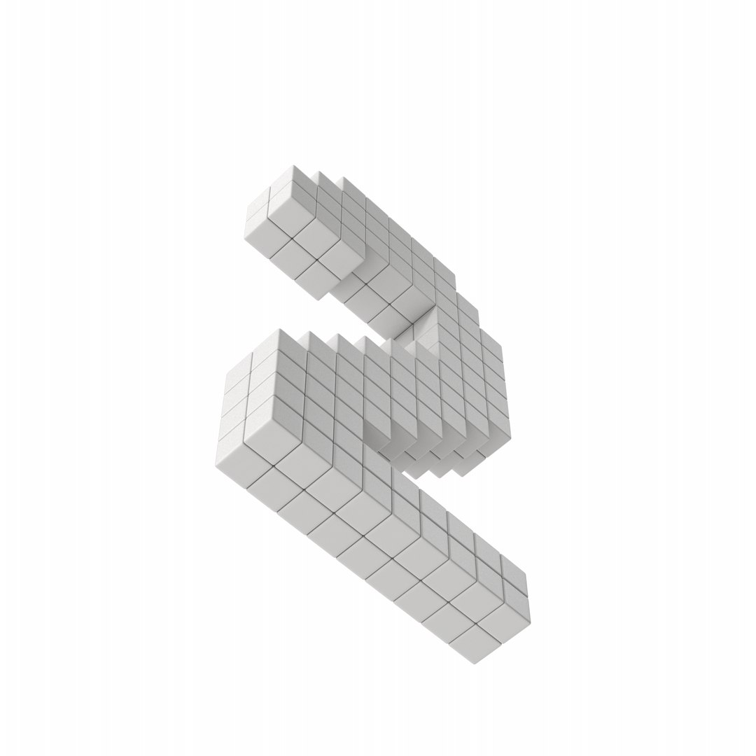 3D Puzzle Number 2 - TurboSquid 2302386