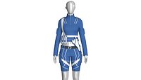 Girls Tactical Half-Zip Top With Cargo Shorts