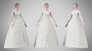 Dress 32 Pastel Confetti Abstract 3D