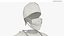 Invisible Surgeon Outfit with Mask Cap Stethoscope Blue