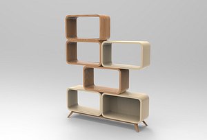 3D model Piyo Bookshelf