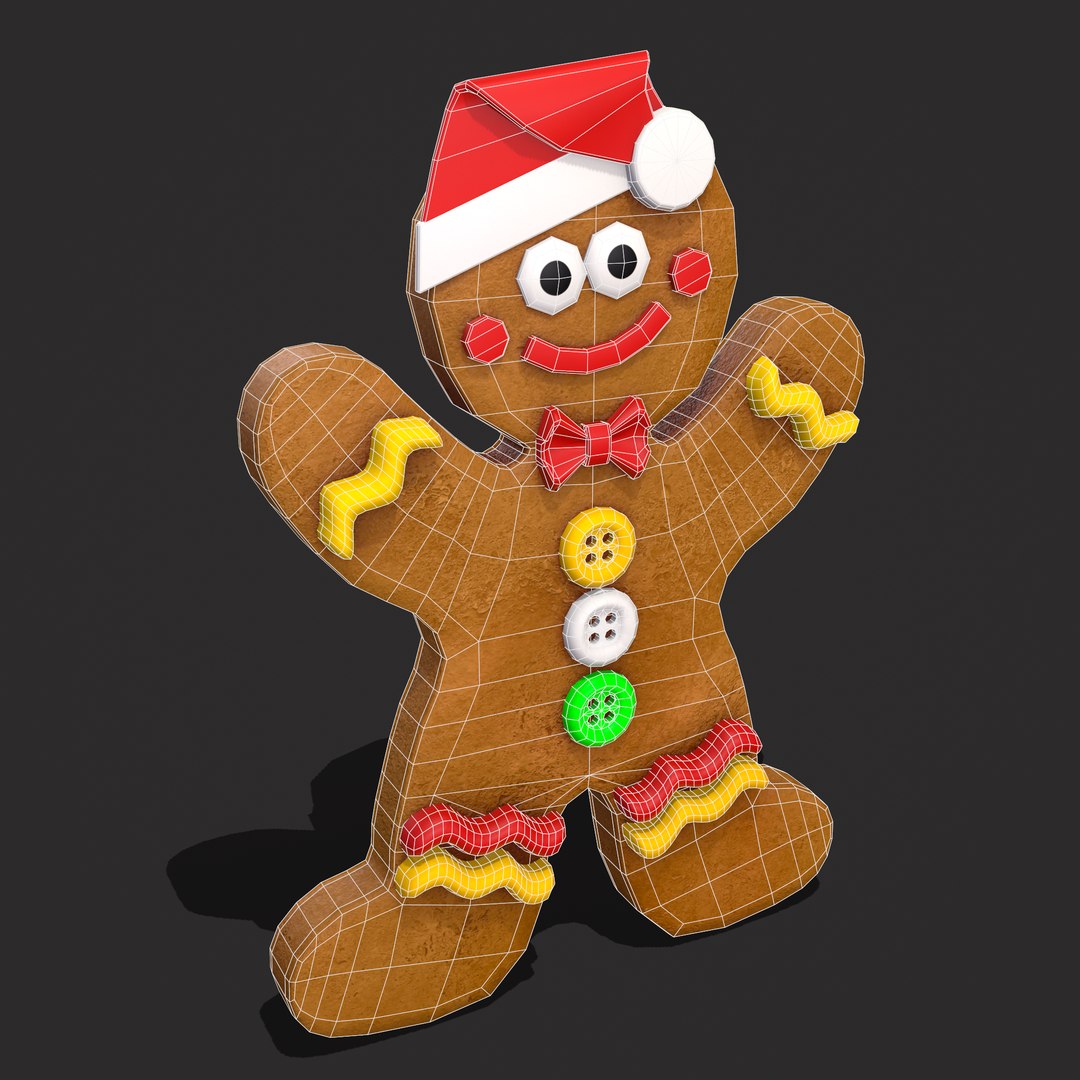 Gingerbread Cookies 3D - TurboSquid 1836164