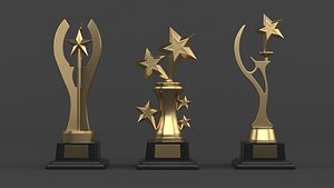 3D model Trophy Cups