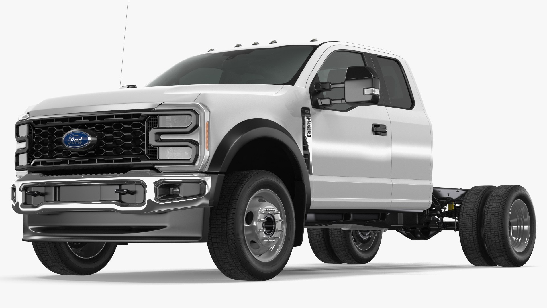 3D model Super Duty F550 2023 Ford Long Cab Rigged for Maya